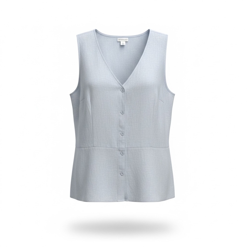 Liz Claiborne Sky Blue Sleeveless Top